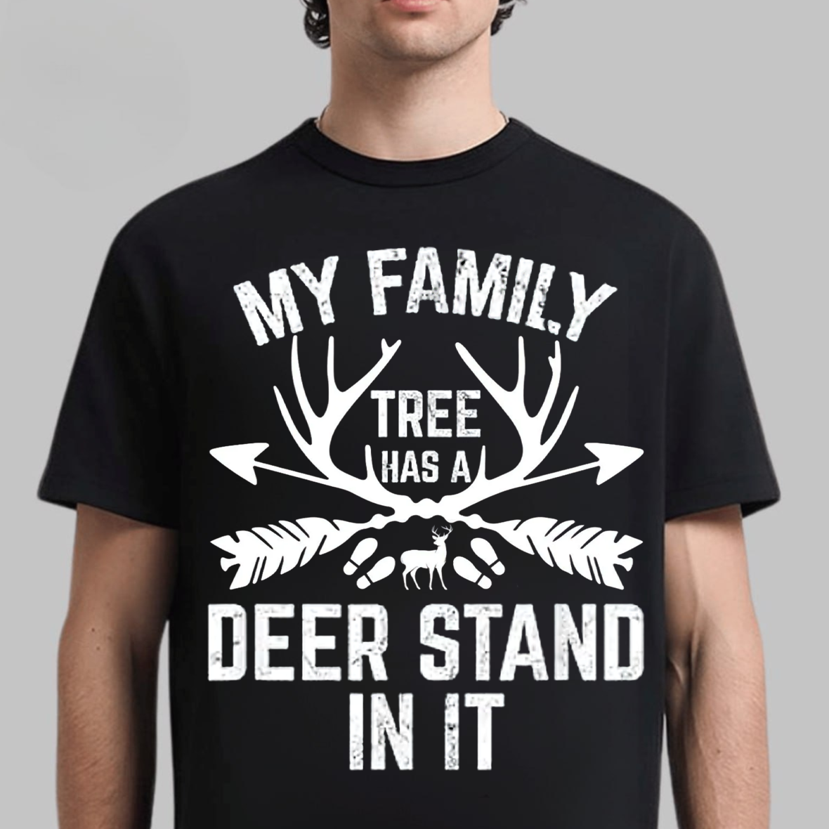My Family Tree Has a Deer Stand T-Shirt, Funny Hunting Shirt, Outdoor Hunter Tee