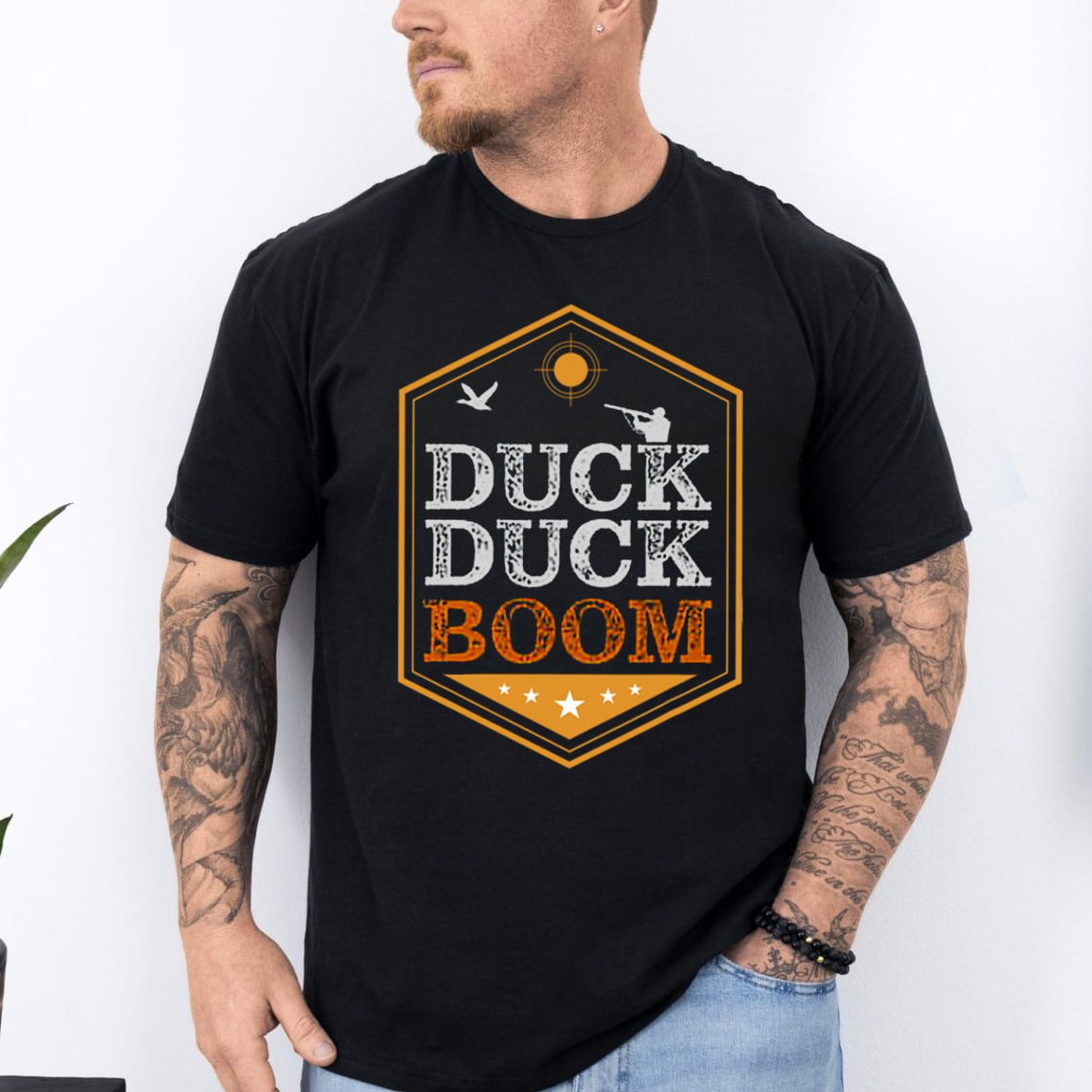 Duck Duck Boom T-Shirt, Funny Duck Hunting Shirt for Hunters, Waterfowl Hunting Graphic Tee