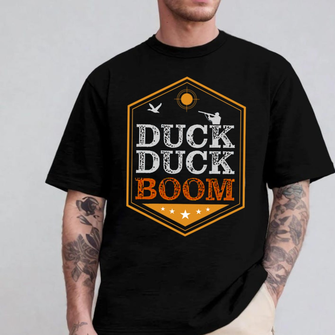 Duck Duck Boom T-Shirt, Funny Duck Hunting Shirt for Hunters, Waterfowl Hunting Graphic Tee