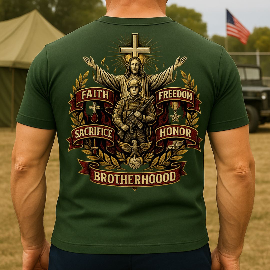 Honor and Sacrifice – Military Christian T-Shirt