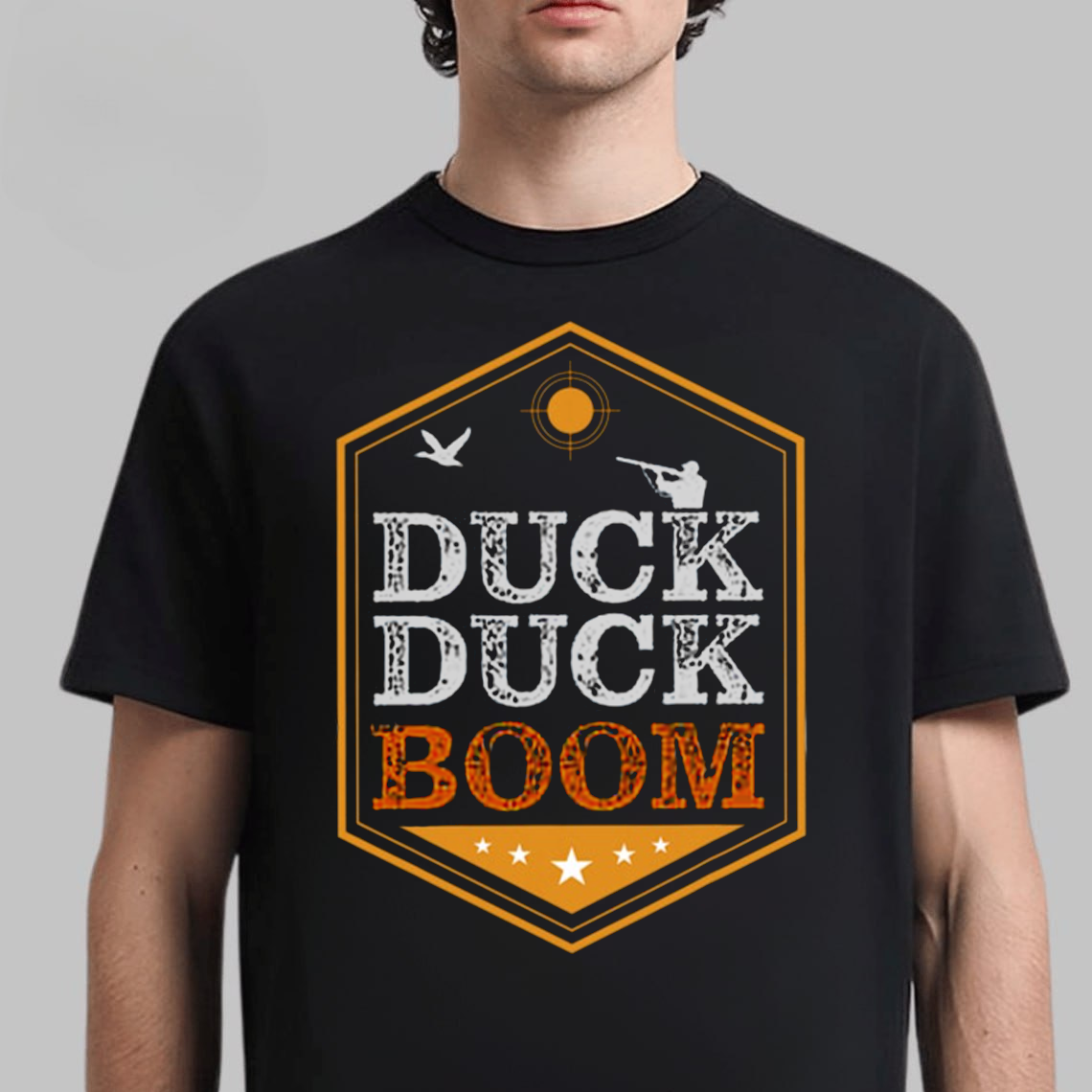 Duck Duck Boom T-Shirt, Funny Duck Hunting Shirt for Hunters, Waterfowl Hunting Graphic Tee