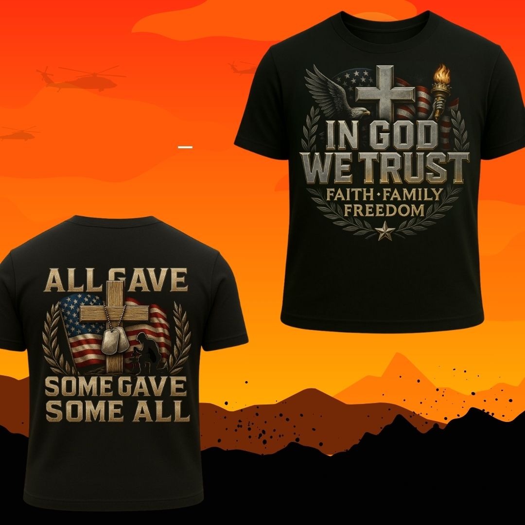 In God We Trust – Faith, Family & Freedom Tee