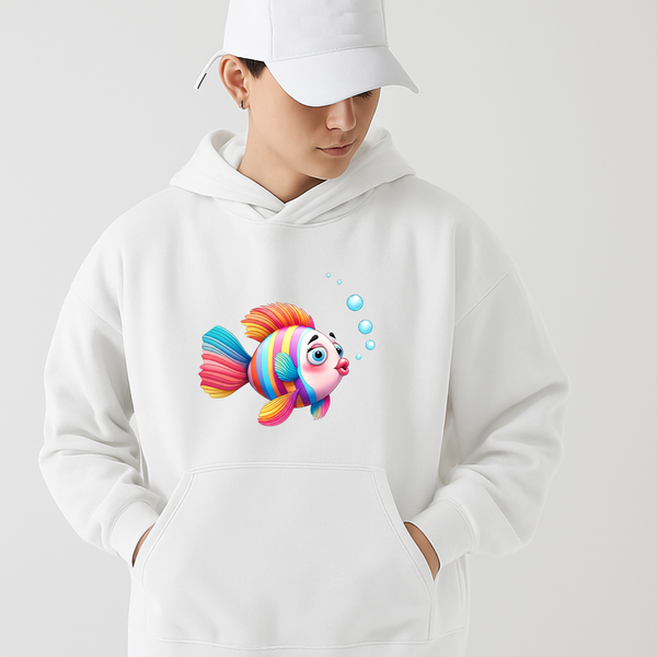 Hooked on Comfort – Funny Fish Hoodie for Anglers