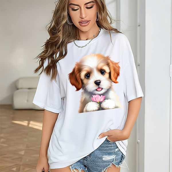 Puppy Power – Funny Dog Lover Graphic Tee