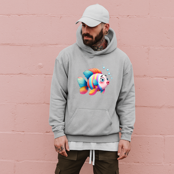 Hooked on Comfort – Funny Fish Hoodie for Anglers