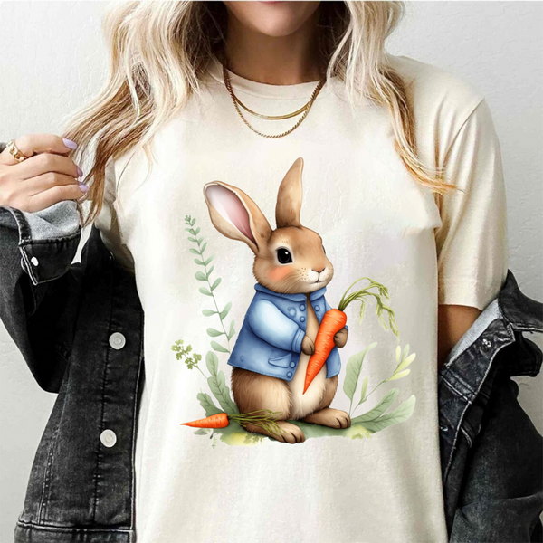 Hop Into Happiness – Adorable Bunny T-Shirt