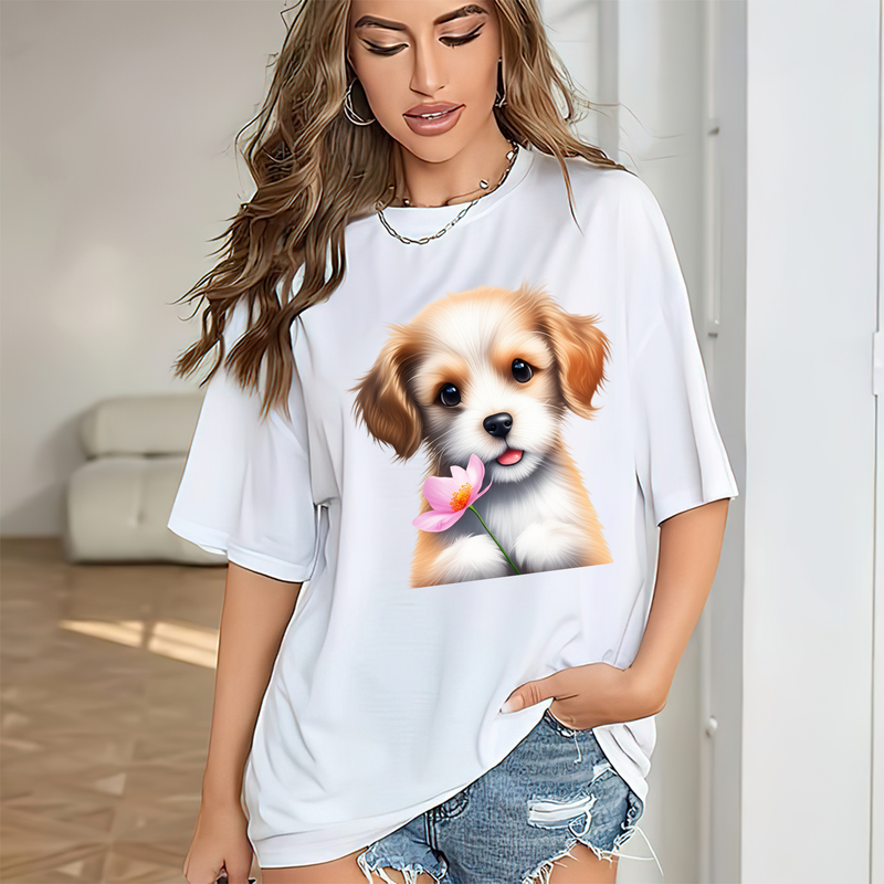 Puppy Power – Funny Dog Lover Graphic Tee