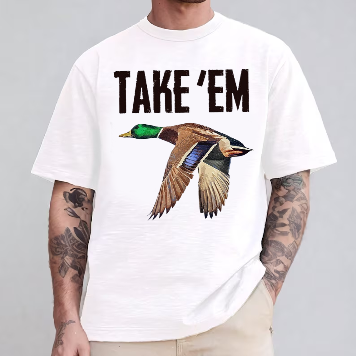 Take 'Em Duck Hunting T-Shirt, Waterfowl Hunting Shirt for Hunters, Funny Duck Hunting Gift