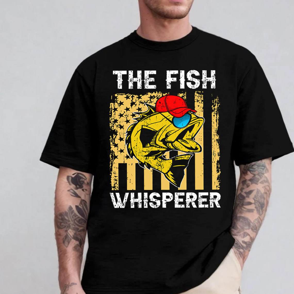 The Fish Whisperer T-Shirt, Funny Fishing Shirt for Anglers, Cool Fisherman Graphic Tee Gift