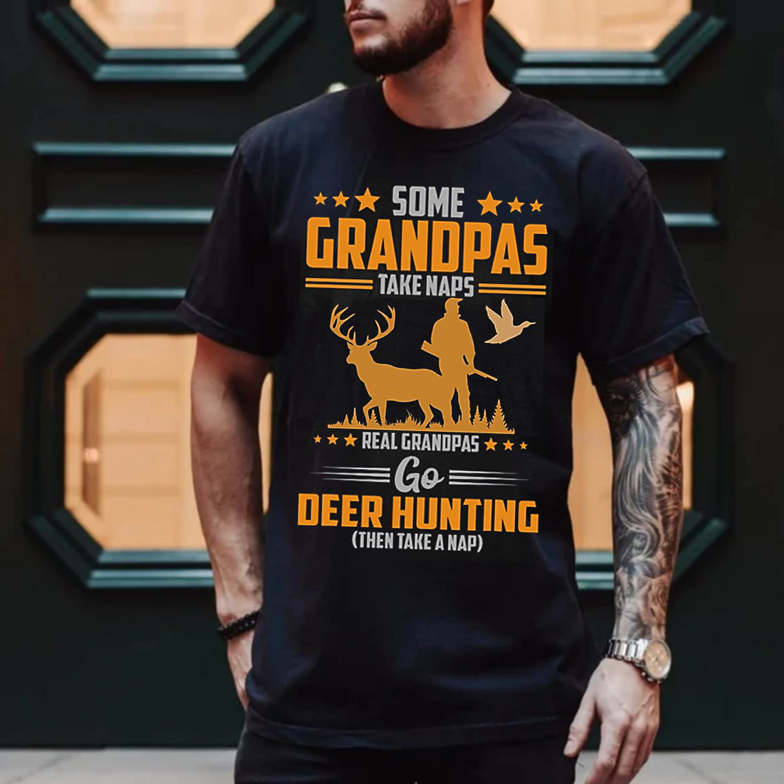 Grandpa Deer Hunting T-Shirt, Funny Hunting Shirt for Grandpas, Real Hunters Tee Gift