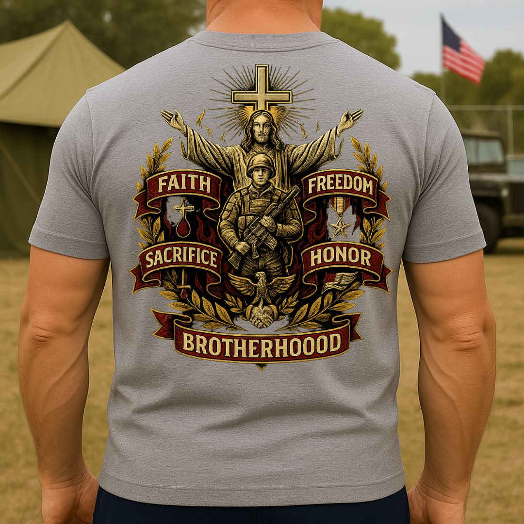 Honor and Sacrifice – Military Christian T-Shirt