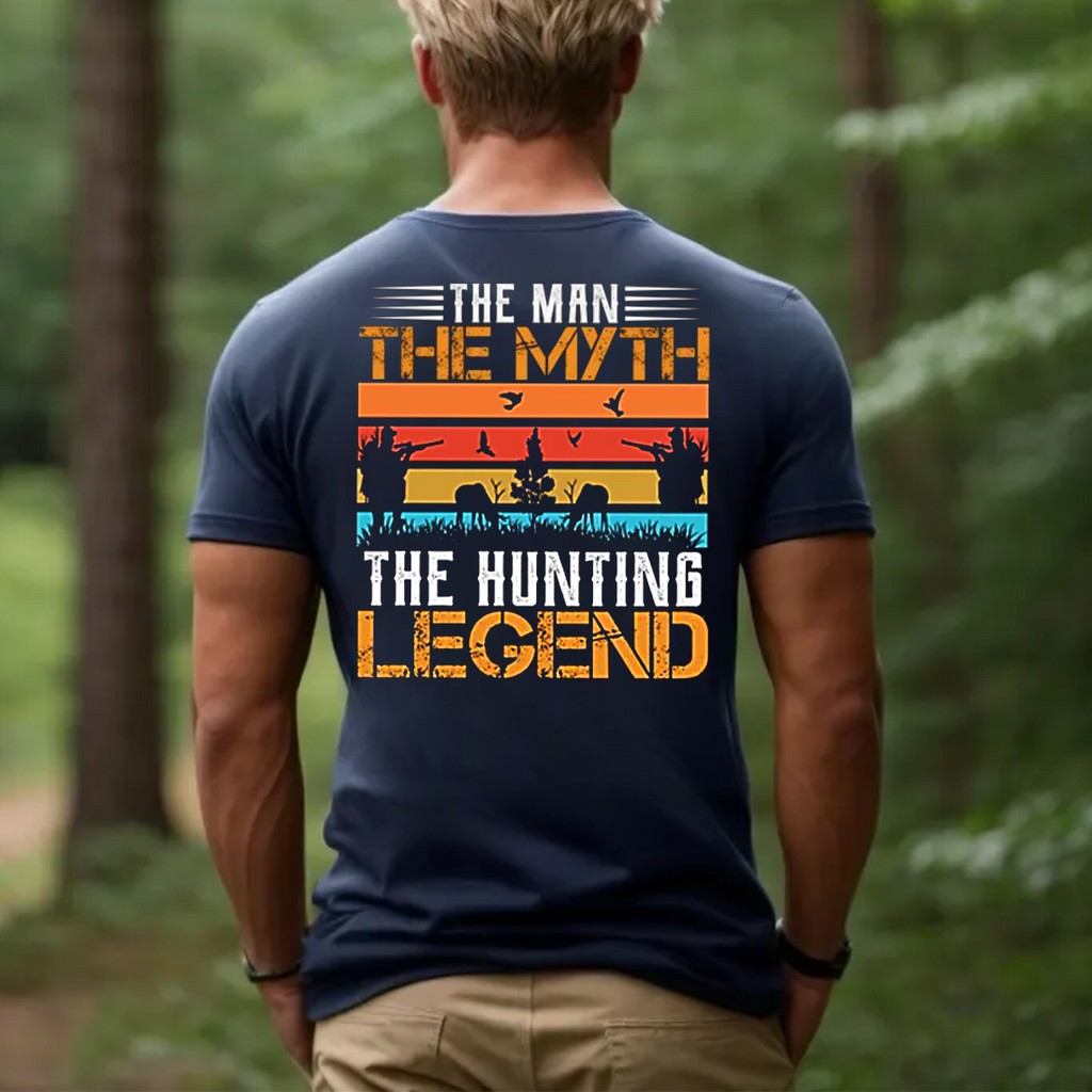 The Hunting Legend T-Shirt, The Man The Myth Hunter Shirt for Men, Funny Hunting Gift Tee