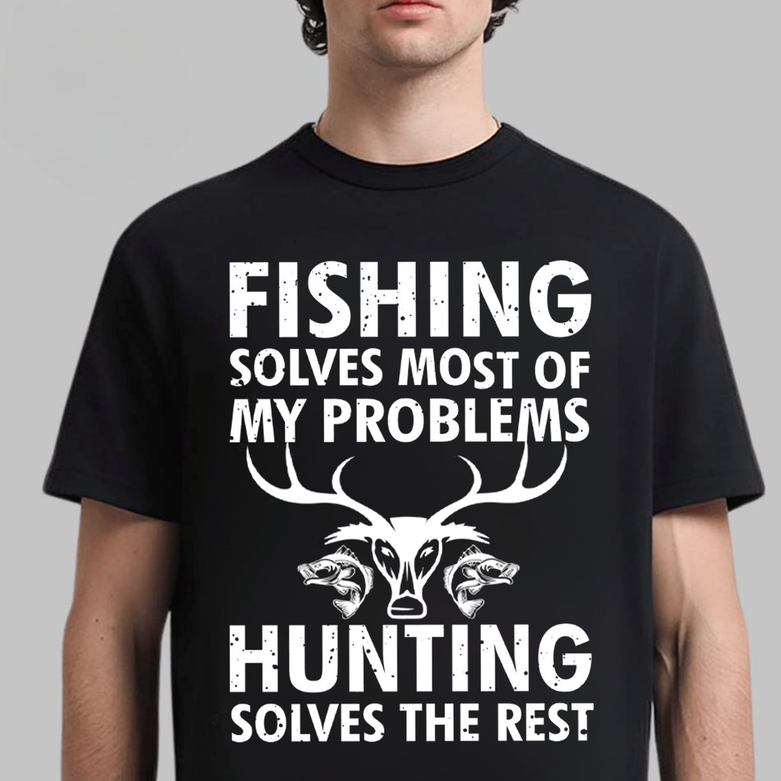 Fishing and Hunting T-Shirt, Funny Outdoors Shirt for Hunters, Gift For Hunting Lover