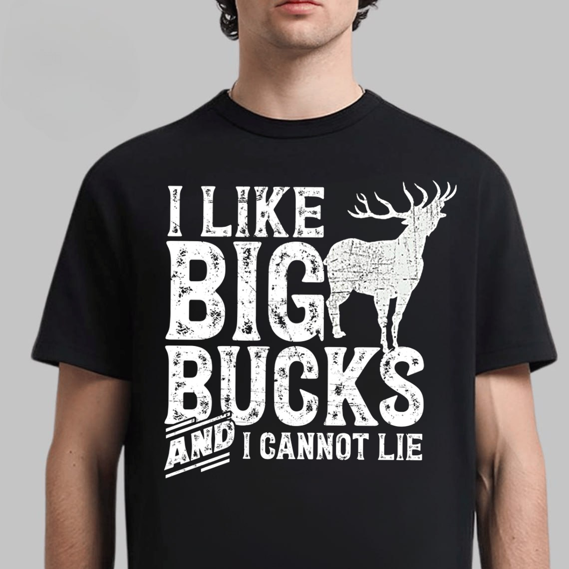 I Like Big Bucks And I Cannot Lie T-Shirt, Funny Deer Hunting Shirt, Big Buck Hunter Tee Gift for Men
