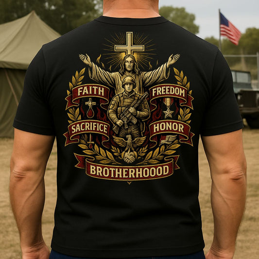 Honor and Sacrifice – Military Christian T-Shirt
