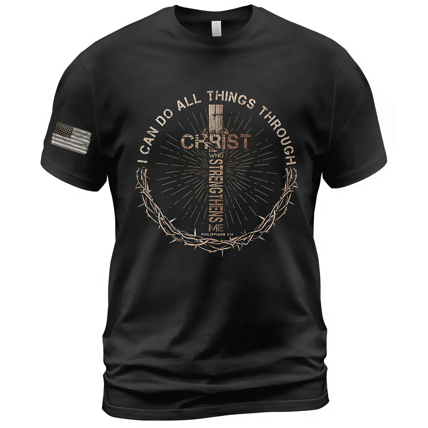 Faith Over Fear – Strength Through Christ Tee