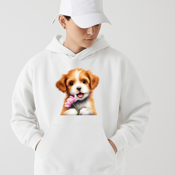 Paws & Snuggles – Cute Puppy Hoodie for Dog Lovers