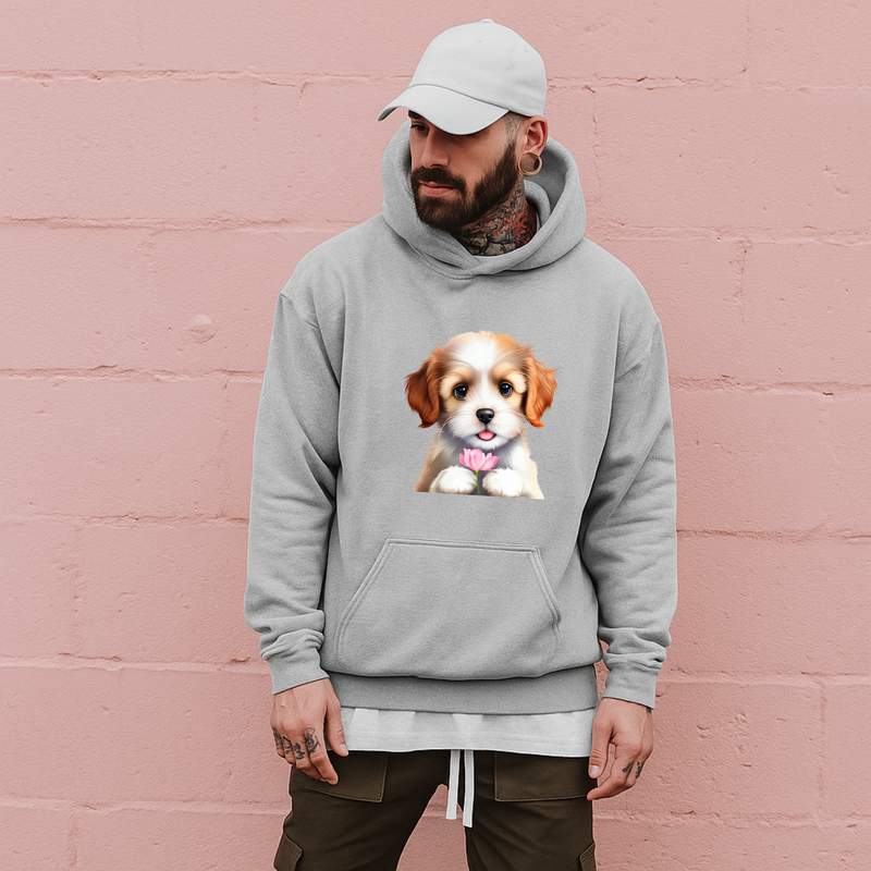Paws & Snuggles – Cute Puppy Hoodie for Dog Lovers