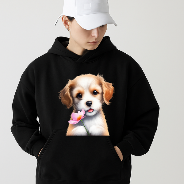 Paws & Snuggles – Cute Puppy Hoodie for Dog Lovers